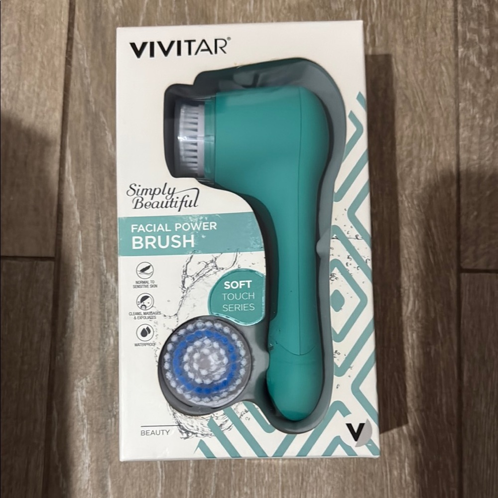 Simply Beautiful Facial Power Brush - Teal